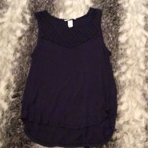 H and M dark blue tank top!